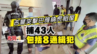 Photo of 吉警突擊巴雅納虎組屋 捕43人包括8通緝犯