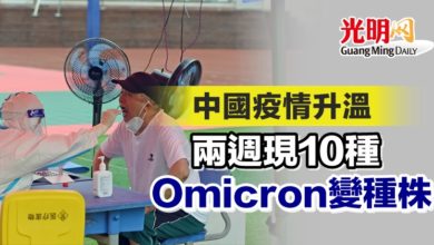 Photo of 中國疫情升溫 兩週現10種Omicron變種株