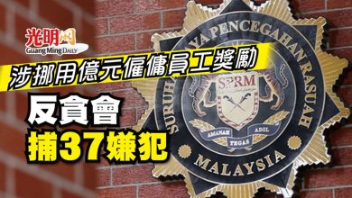 Photo of 涉挪用億元僱傭員工獎勵 反貪會捕37嫌犯