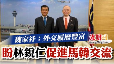 Photo of 魏家祥:外交履歷豐富 盼林銳仁促進馬韓交流