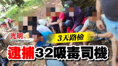 Photo of 3天路檢  逮捕32吸毒司機