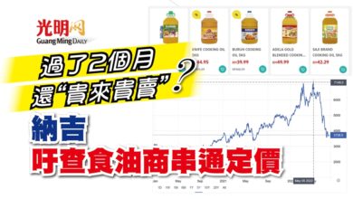 Photo of 過了2個月還“貴來貴賣”？ 納吉吁查食油商串通定價