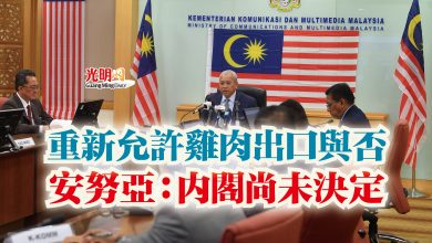 Photo of 重新允許雞肉出口與否  安努亞：內閣尚未決定