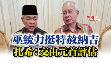 Photo of 巫統力挺特赦納吉  扎希：交由元首評估