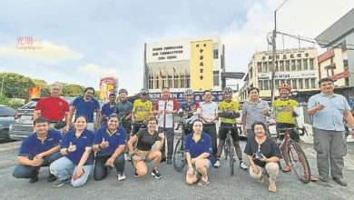 Photo of 環馬義騎腳車隊抵米都 吉中總移交1.65萬捐款