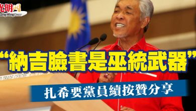 Photo of “納吉臉書是巫統武器” 扎希要黨員續按贊分享