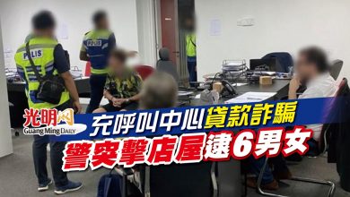 Photo of 充呼叫中心貸款詐騙 警突擊店屋逮6男女