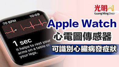 Photo of Apple Watch心電圖傳感器 可識別心臟病發症狀