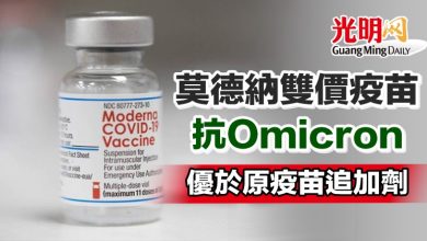 Photo of 莫德納雙價疫苗抗Omicron 優於原疫苗追加劑