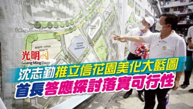 Photo of 沈志勤推立信花園美化大藍圖 獲首長答應探討落實可行性
