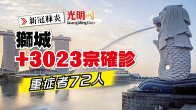 Photo of 【新冠肺炎】獅城+3023確診 重症者72人
