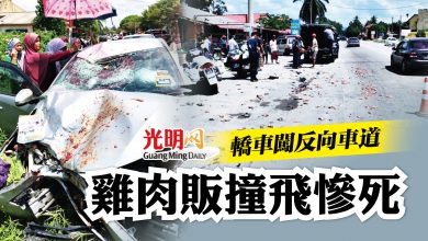 Photo of 轎車闖反向車道 雞肉販撞飛慘死