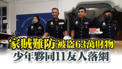 Photo of 家賊難防被盜63萬財物  少年夥同11友人落網