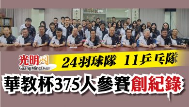 Photo of 24羽球隊 11乒乓隊  華教杯375人參賽創紀錄