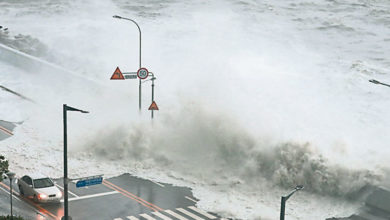Photo of 強颱“軒嵐諾”襲韓2死 沿海多地受災