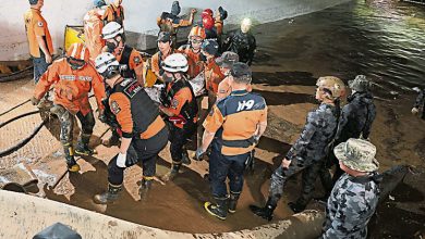 Photo of 韓颱風地下停車場水浸 救出9人當中7死