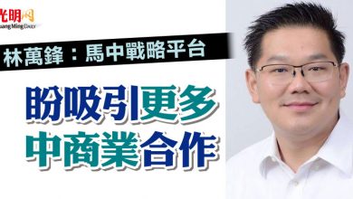 Photo of 林萬鋒:馬中戰略平台 盼吸引更多中商業合作