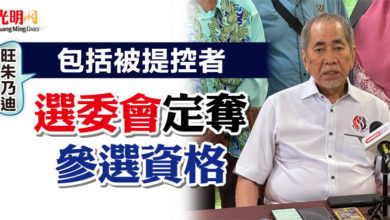 Photo of 旺朱乃迪：包括被提控者  選委會定奪參選資格