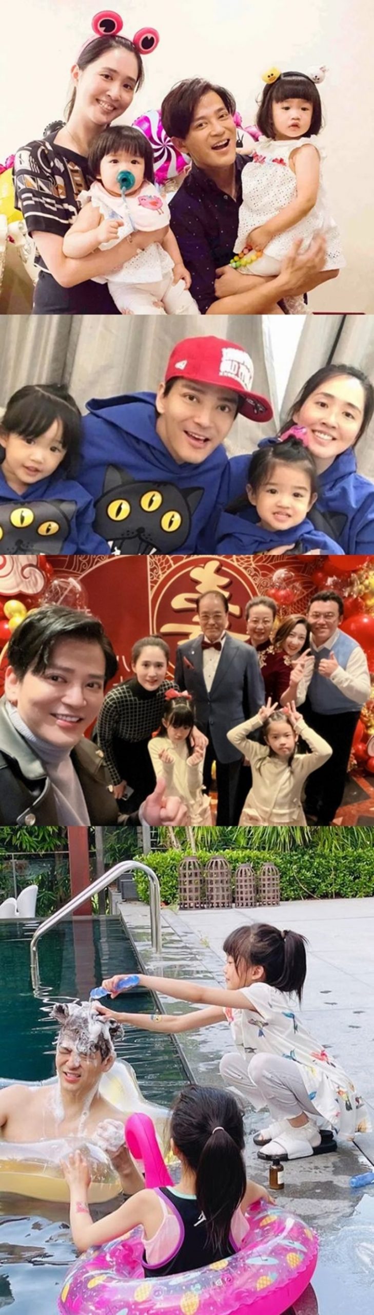 陳曉東這次回港，妻子有同行，倆女兒則在北京讀書，他們很快就要開學，因此都留在當地由奶奶照顧。妻子過陣子就會回北京，陪伴倆女兒。