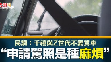 Photo of 民調：千禧與Z世代不愛駕車 “申請駕照是種麻煩”