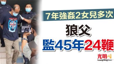 Photo of 7年強姦2女兒多次 狼父監45年24鞭