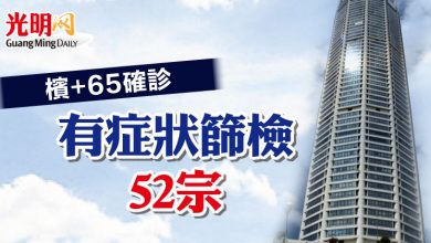 Photo of 檳+65確診 有症狀篩檢52宗