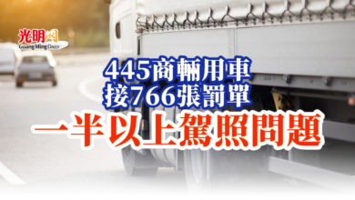 Photo of 445輛商用車接766張罰單 一半以上駕照出問題