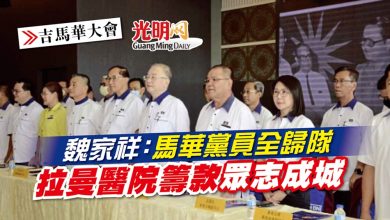 Photo of 【吉馬華大會】魏家祥：馬華黨員全歸隊 拉曼醫院籌款眾志成城