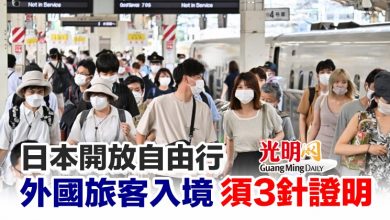 Photo of 日本開放自由行 外國旅客入境 須3針證明