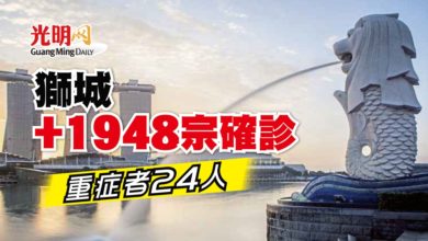 Photo of 【新冠肺炎】獅城+1948確診 重症者24人