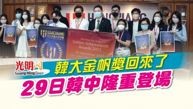 Photo of 韓大金帆獎回來了  29日韓中隆重登場