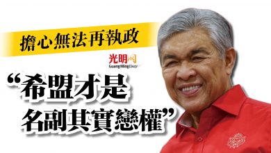Photo of 扎希：擔心無法再執政  “希盟才是名副其實戀權”