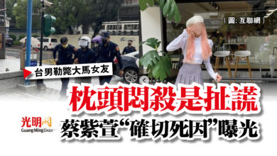 Photo of 【台男勒斃大馬女友】枕頭悶殺是扯謊  蔡紫萱“確切死因”曝光