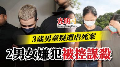 Photo of 3歲男童疑遭虐死案  2男女嫌犯被控謀殺