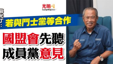 Photo of 慕尤丁：若與鬥士黨等合作  國盟會先聽成員黨意見