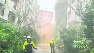 Photo of 颱風納沙環流影響 全台多地暴雨成災