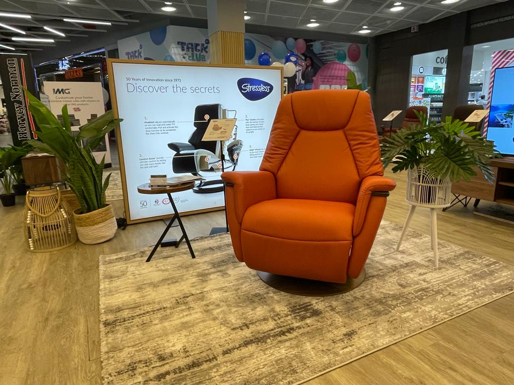 Harvey Norman引進挪威創新與優品質工藝制的躺椅，為您的身體提供卓越舒適度的體驗。