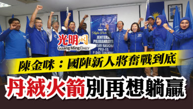 Photo of 陳金咪：國陣新人將奮戰到底  丹絨火箭別再想躺贏