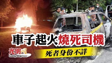 Photo of 車子起火燒死司機    死者身份不詳