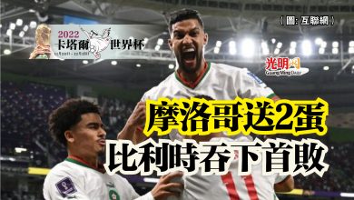 Photo of 【卡塔爾世界盃】摩洛哥送2蛋  比利時吞下首敗