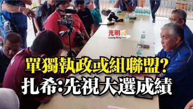 Photo of 單獨執政或組聯盟? 扎希:先視大選成績
