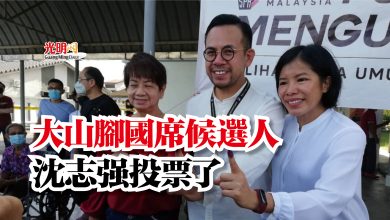 Photo of 大山腳國席候選人  沈志強投票了