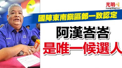 Photo of 國陣東南鎮區部一致認定   “阿漢是唯一候選人”