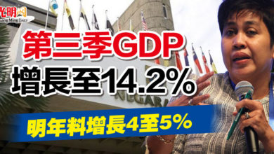 Photo of 第三季GDP增長至14.2% 明年料增長4至5%