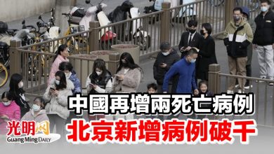 Photo of 中國再增兩死亡病例 北京新增病例破千