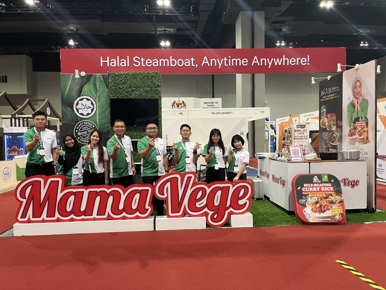 MamaVege的參展攤位，展銷公司優質的食品。