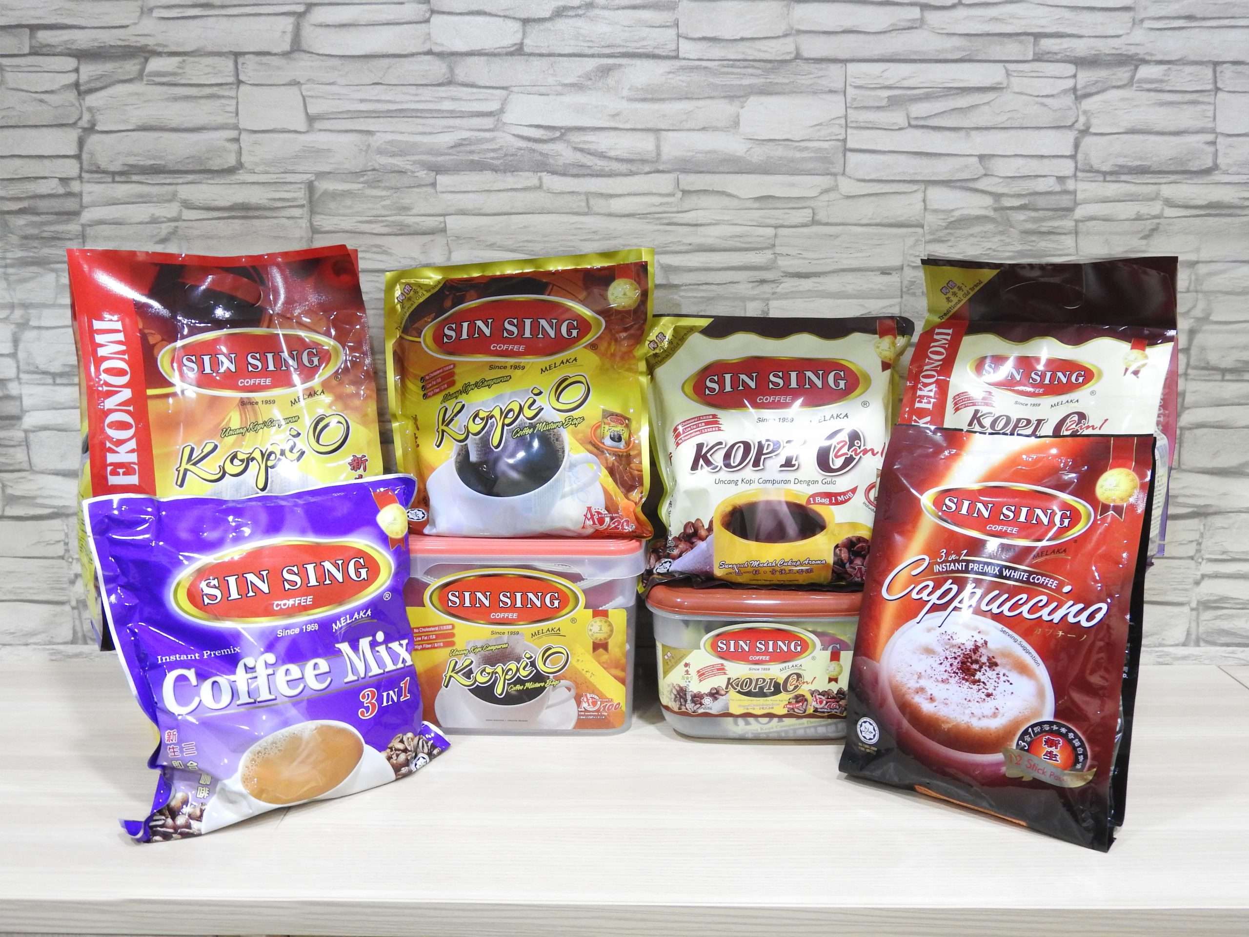 新生咖啡旗下品牌產品，在馬來西亞的各大超市，購物中心，零售店和餐飲店均有代售。