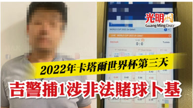 Photo of 2022年卡塔爾世界杯第三天   吉警逮捕1涉非法賭球卜基