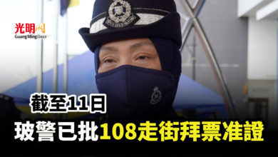 Photo of 截至11日 玻警已批108走街拜票准證