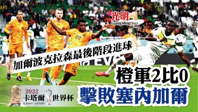 Photo of 【卡塔爾世界杯】加爾波克拉森最後階段進球 橙軍2比0擊敗塞內加爾